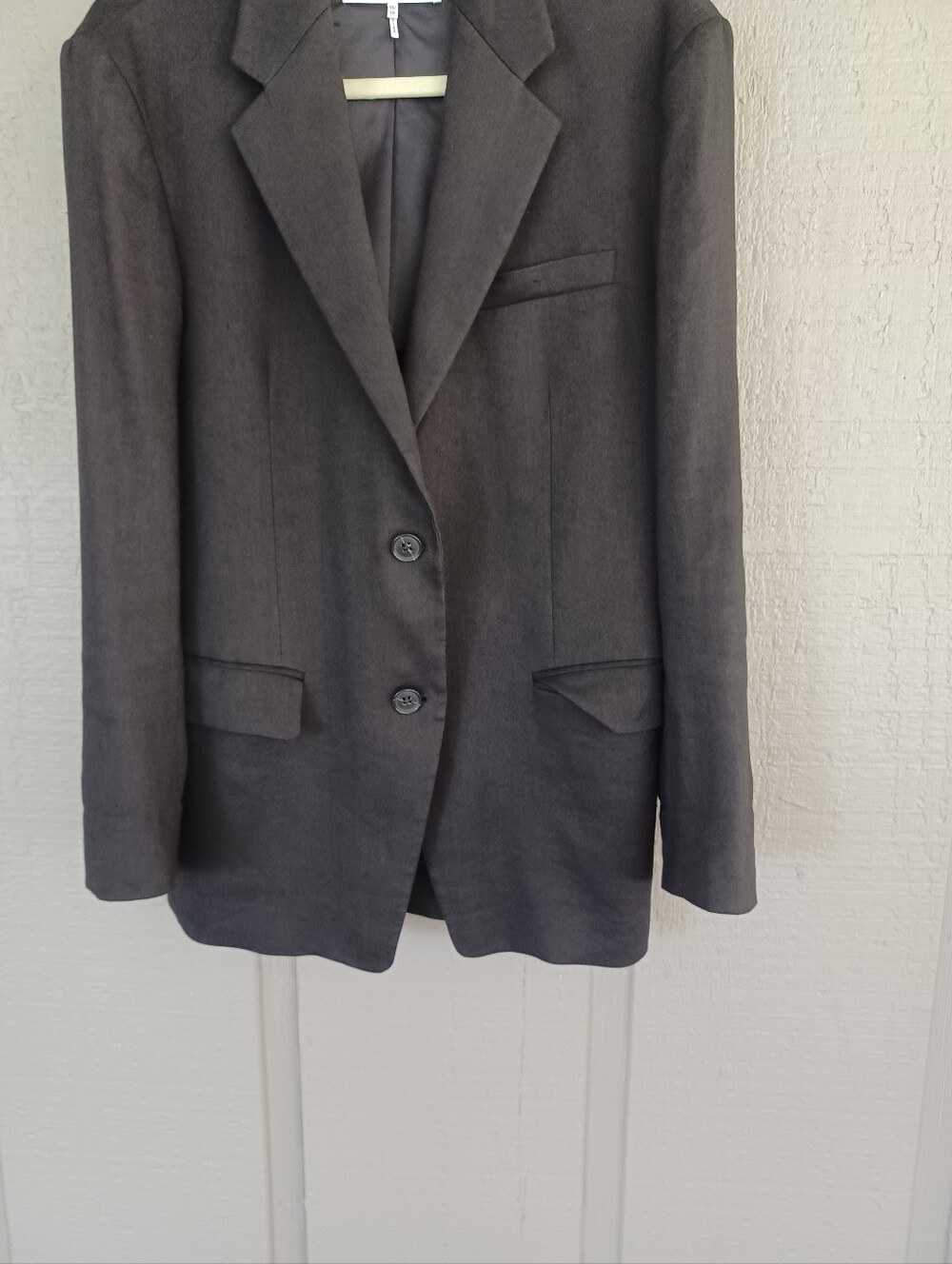 Frame Grandfather Jacket Blazer Size XS Women Linen Blend Black Quiet Luxury - Picture 4 of 15